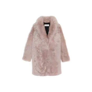 SAINT LAURENT Shearling Long Sleeved Coat