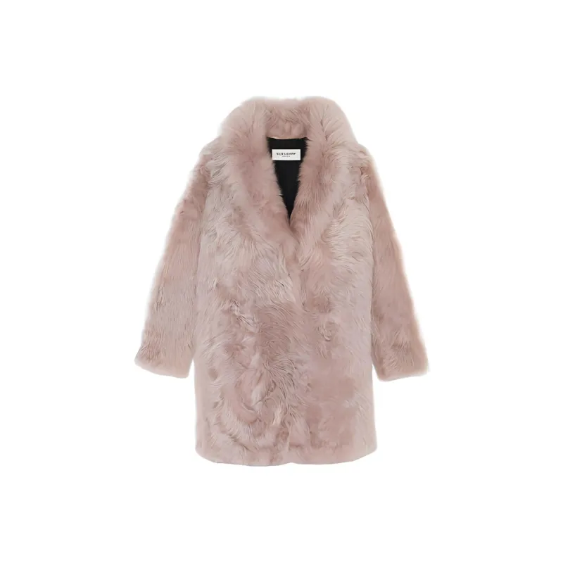 SAINT LAURENT Shearling Long Sleeved Coat-0