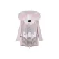 Pink+Pink Wave Fox Fur