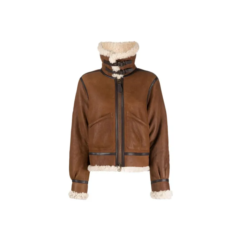 Polo Ralph Lauren Shearling lined Leather Jacket-0
