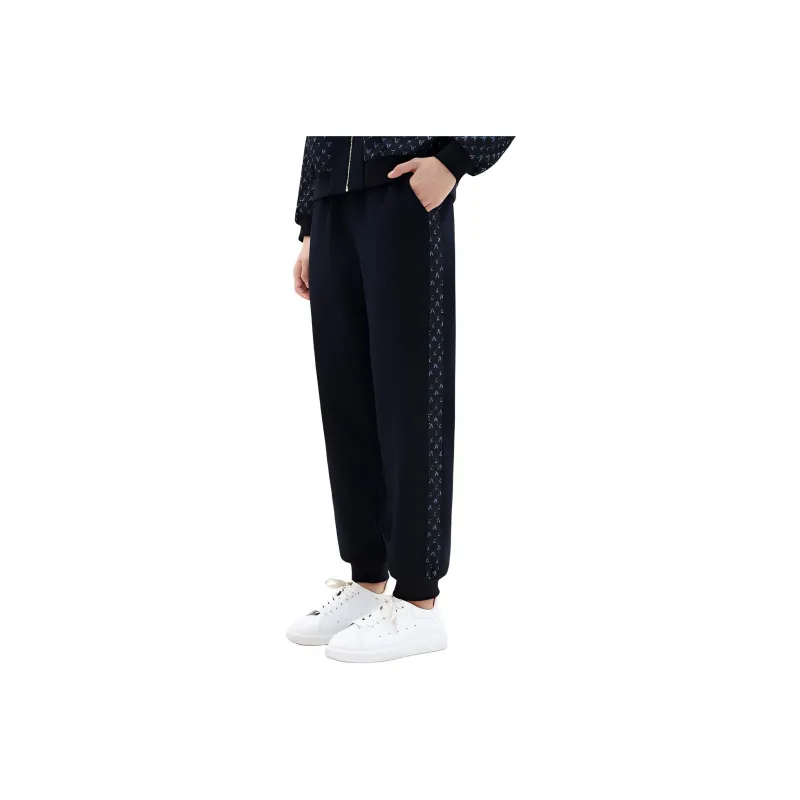 XII BASKET Casual Pants Women's Navy Blue-0