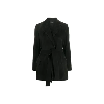 THEORY Leather Jackets Women's Black