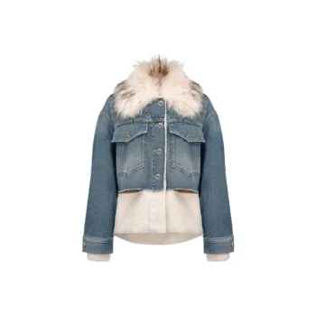 PINKO Denim Jackets Women's Denim Blue