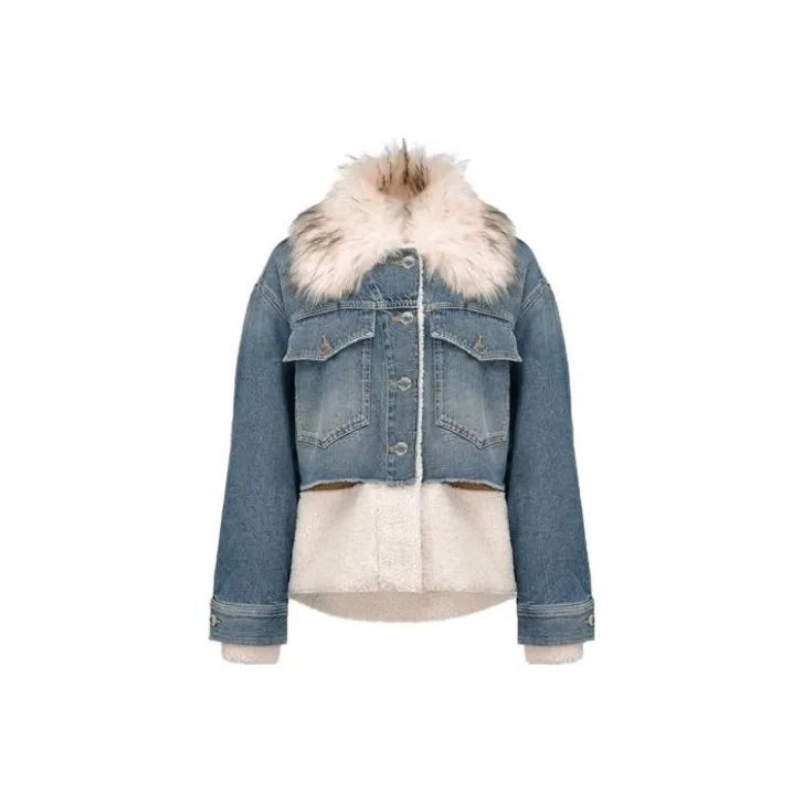 PINKO Denim Jackets Women's Denim Blue-0