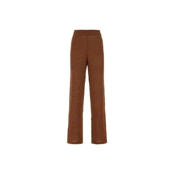 Rotate Calla Knitted Wide Leg Trousers