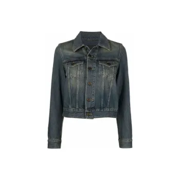 SAINT LAURENT Faded Denim Jacket
