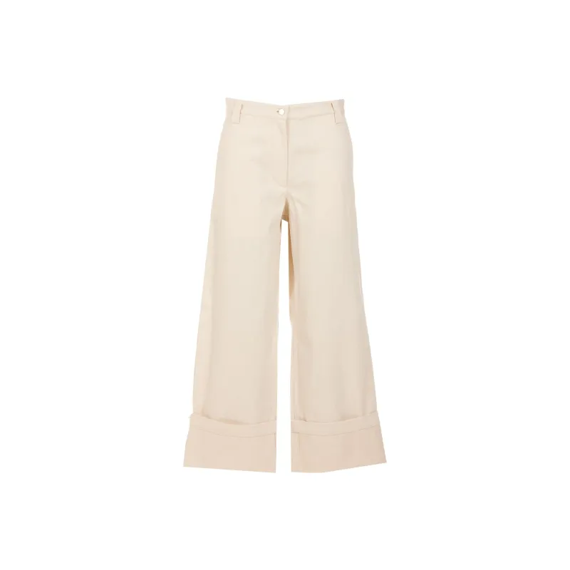 MONCLER GENIUS Moncler 1952 Button Detailed Wide Leg Trousers-0