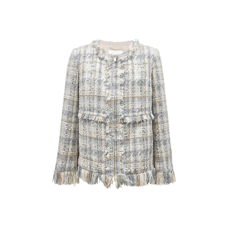 ONLY Cropped Coats Women's H31 Parma Flower Gauze-0