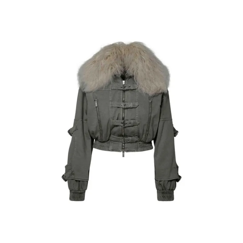 Blumarine Denim Jacket Women's Light Brown-0