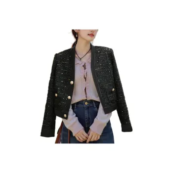 Wbwq Cropped Coats Women's Black