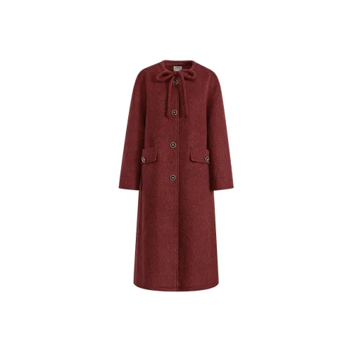 KUOSE Coats Women's Red