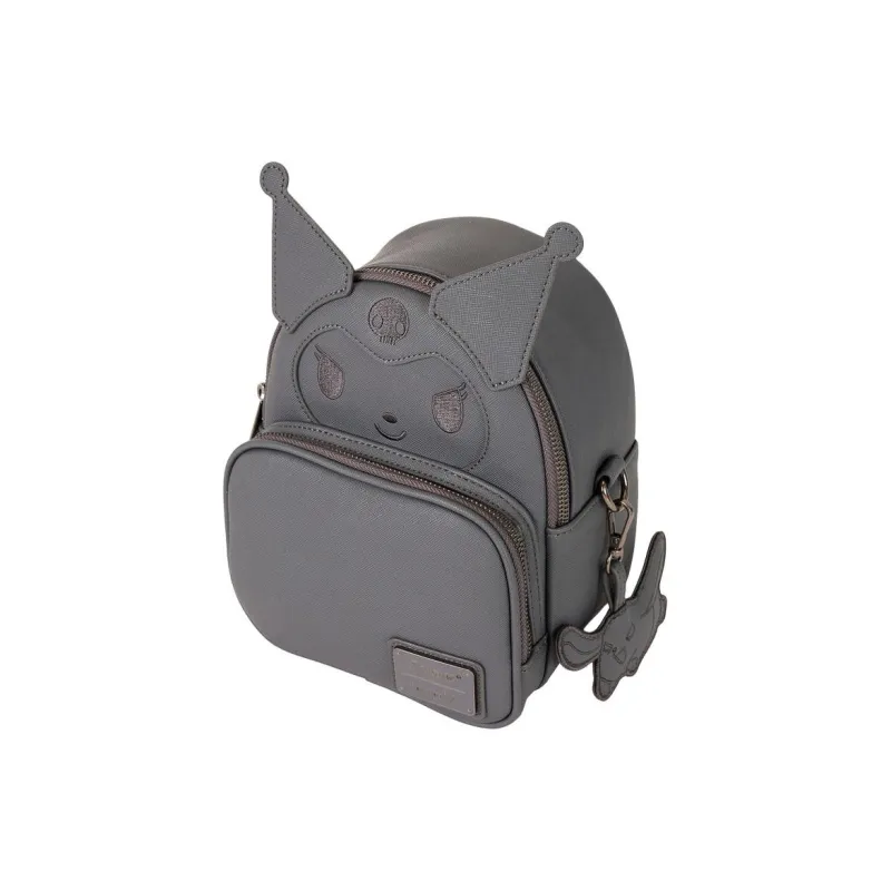 Sanrio Loungefly Kulomi Artificial Leather Backpack Mini Women's Gray-2
