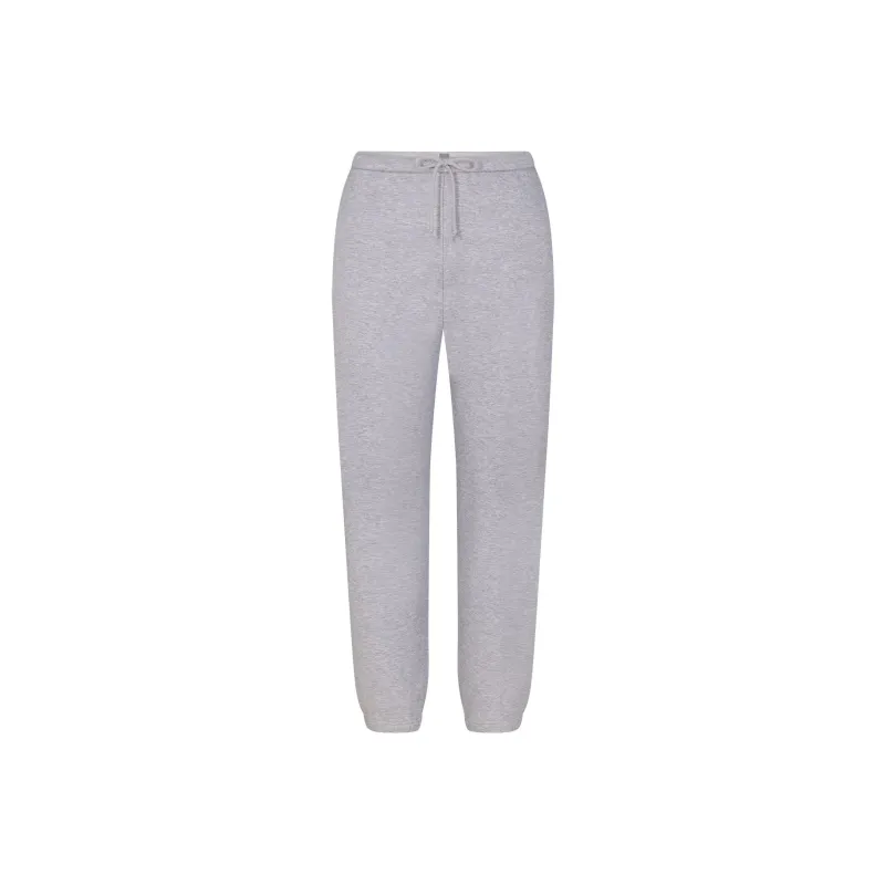 SKIMS COTTON FLEECE CLASSIC JOGGER Casual Pants Women's Heather Grey/Stone Heather-0