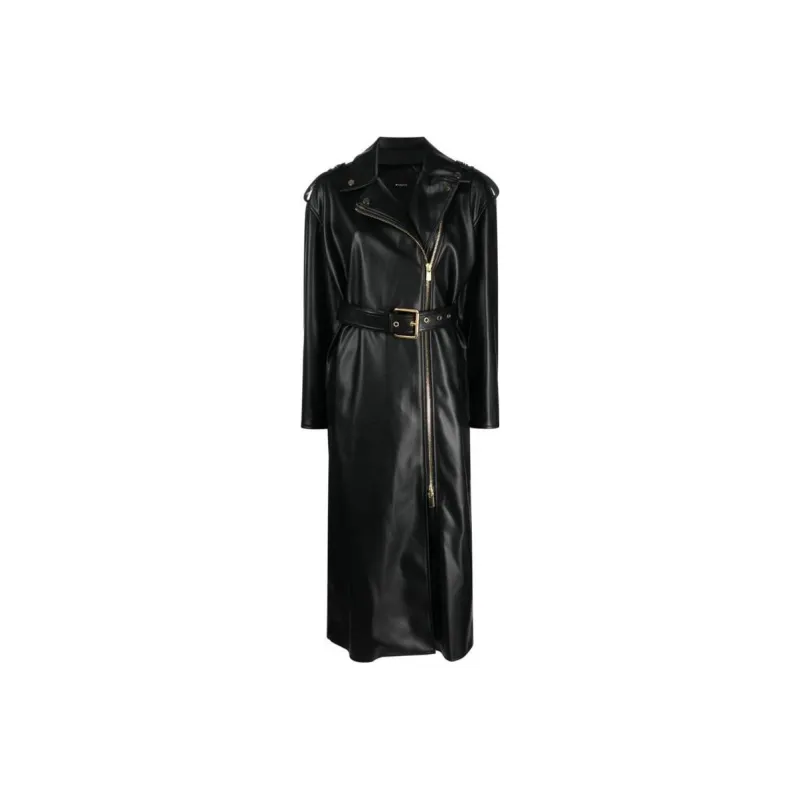 PINKO Biker Belted Trench Coat-0