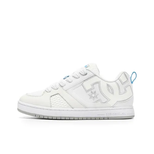 DC Shoes Coverage Abrasion Resistant Support Height Increasing Low Top Skateboard Shoes Women's White