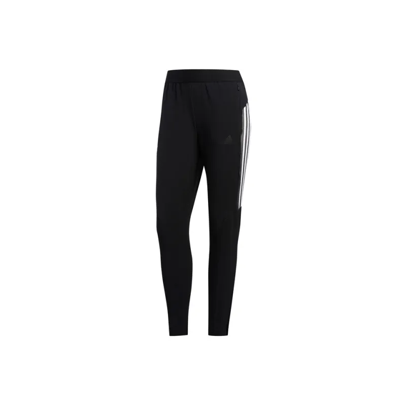 Adidas Knitted Sports Pants Women's Black-0