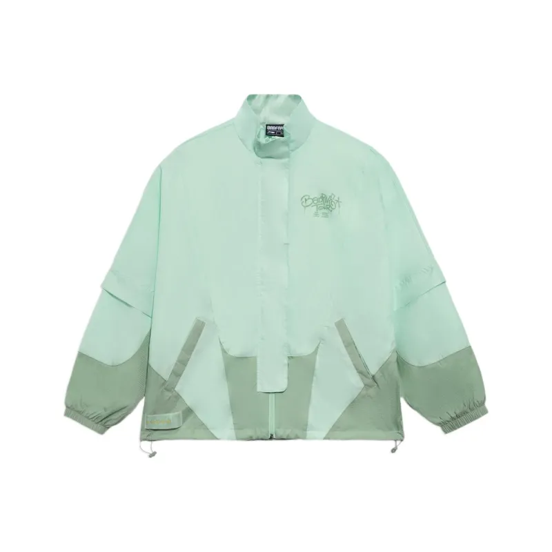 LINING Badfive Trench Coats Women's Water Wave Green-0