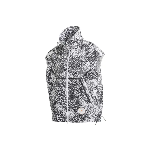 Adidas Vests Women's Black White Leopard Print
