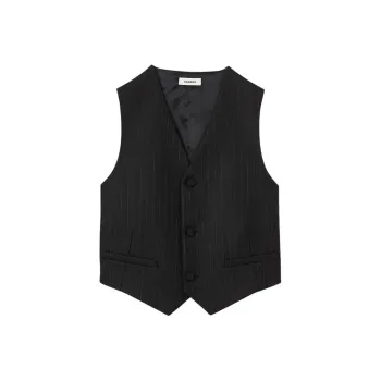 Sandro Pinstripe Button up Vest