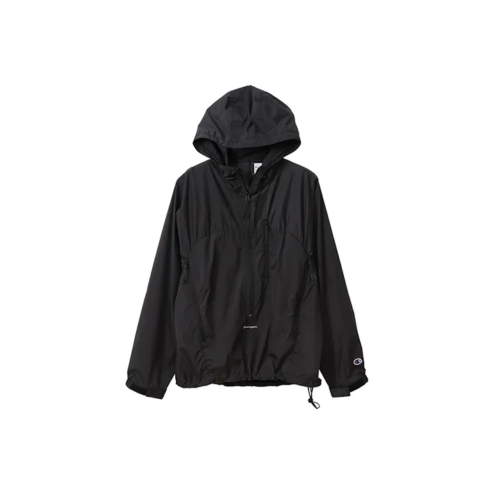 Champion Single-Layer Windbreaker Jacket Japan Version Women's Black-0