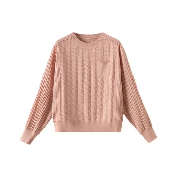 Korean Style Knitwear Women's Pink