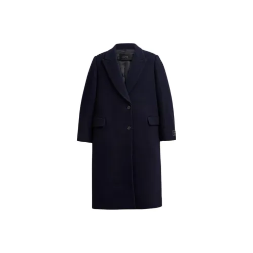 COACH Coats Women's Marine Blue
