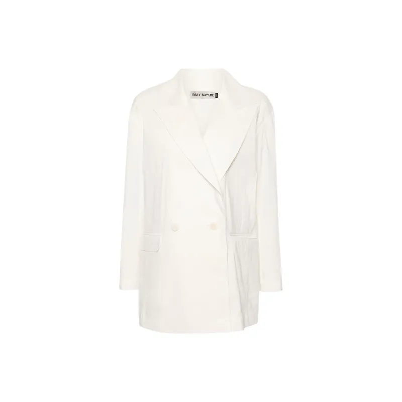 ISSEY MIYAKE Shaped Membrane Double breasted Blazer-0
