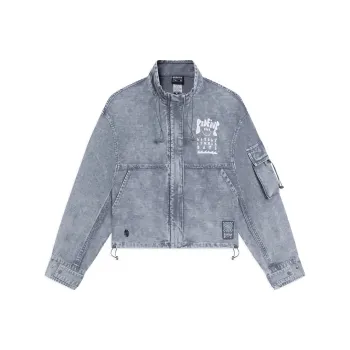 LINING Denim Jackets Women's Gray