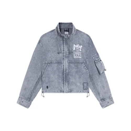 LINING Denim Jackets Women's Gray