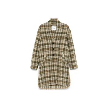ISABEL MARANT ETOILE Long Sleeved Checked Coat