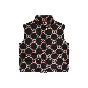 GUCCI Interlocking G Down Vest Black
