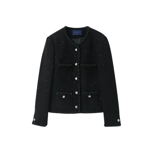 3COLOUR Coats Women's Classic Black