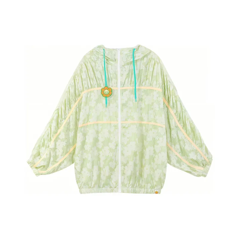 B.Duck Sun Protection Clothing Women's Green All Over Print-0