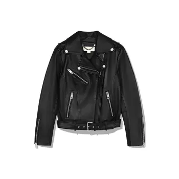 MICHAEL KORS Leather Jacket Women's Black