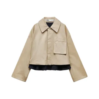 ZARA Trench Coat Women's Light Whiskey Color