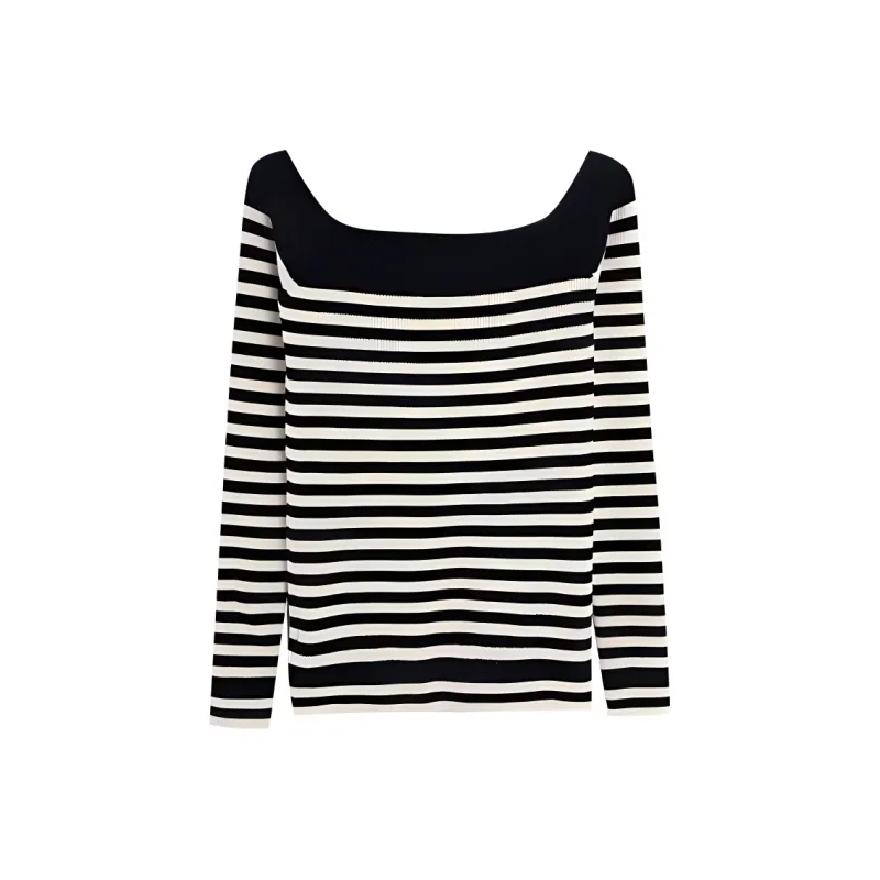 XIAOJUCHUANLI Knitwear Women's Stripes-0