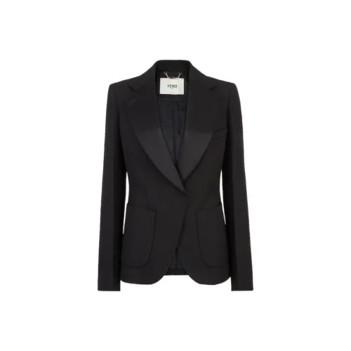 FENDI Business Suits Coats Women's Black