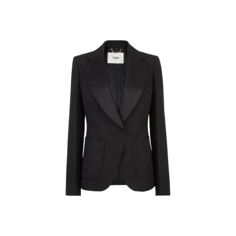 FENDI Business Suits Coats Women's Black-0