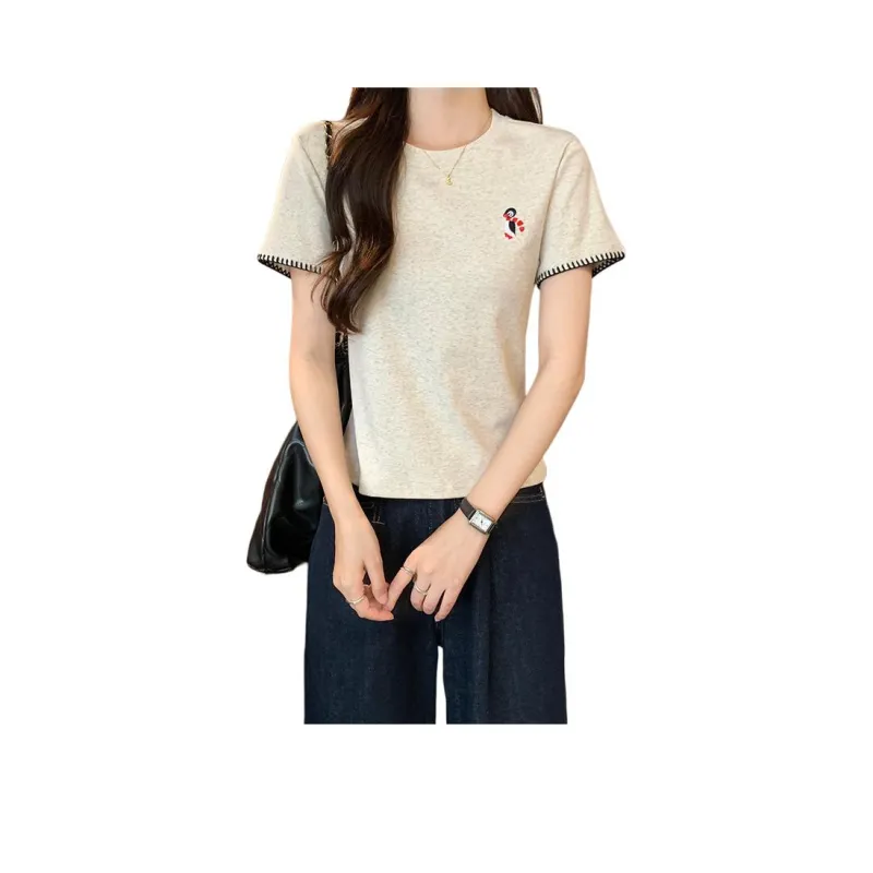 Mu Xiao Xin Set in Sleeve T Shirt Women's-0