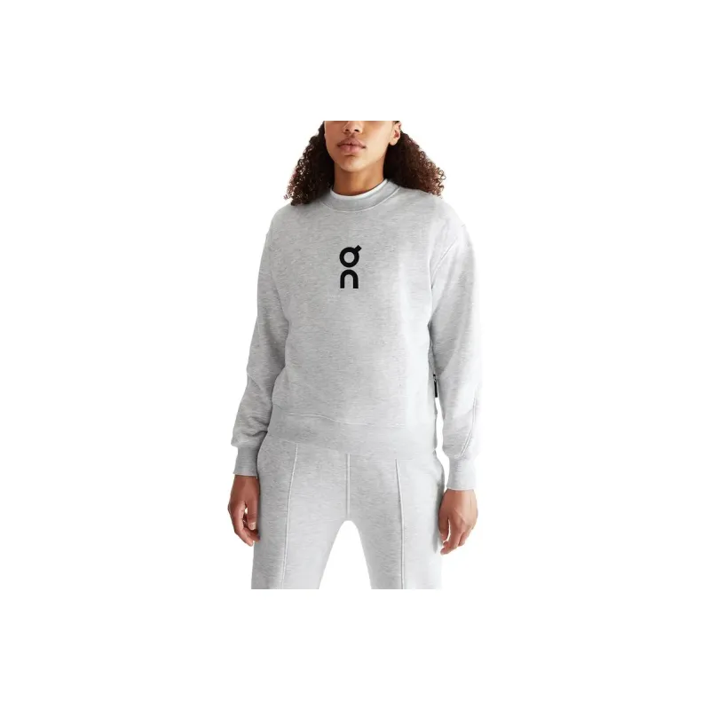 On Club Crew Sweatshirt Women's Meteorite Gray-0