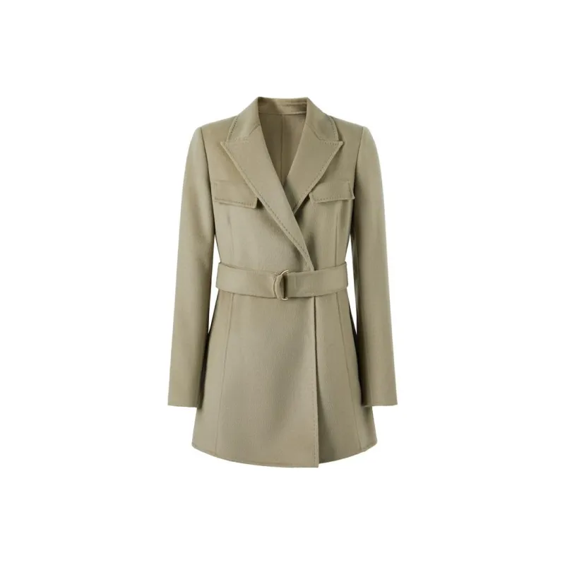 JZ. ANNAKRO Coats Women's Green Shades-0