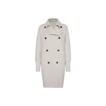 Brunello Cucinelli Monili Embellished Hand Finished Coat