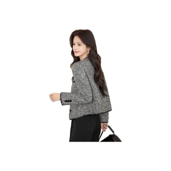 Cypress House Cropped Coat Women's Black White