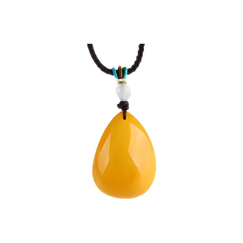 POSILAN Amber Beeswax Necklaces Unisex-0