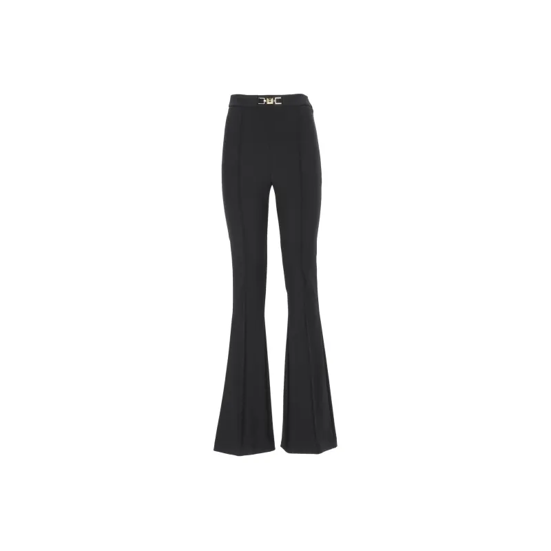 Elisabetta Franchi FW22 Casual Pants Women's Black-0