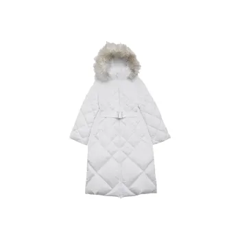GUESS Eco Olga Long Down Jacket Down Jacket Women's White