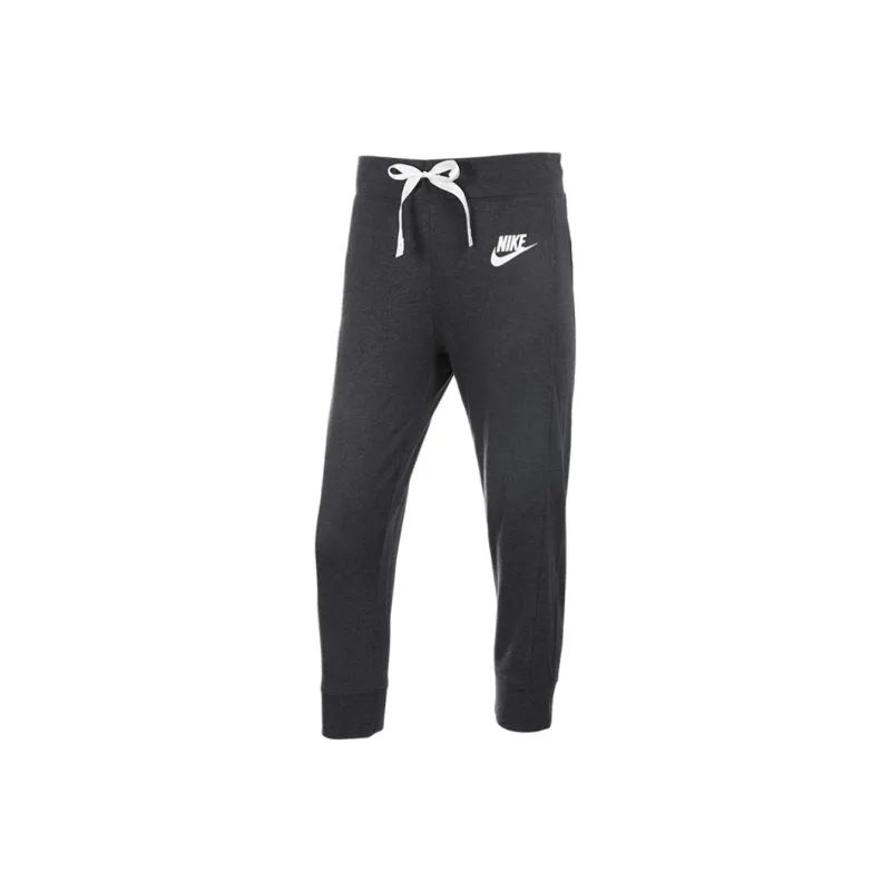 Nike Women'ss Letter Logo Knit Sweatpants 'Black/Gray'-0