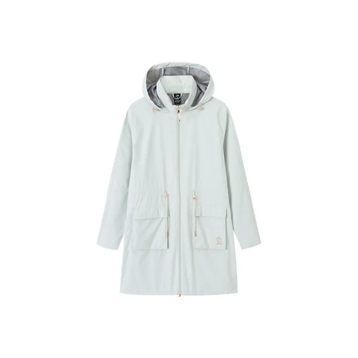 ANTA Variety Training Collection Trench Coats Women's Light Xī Green-0