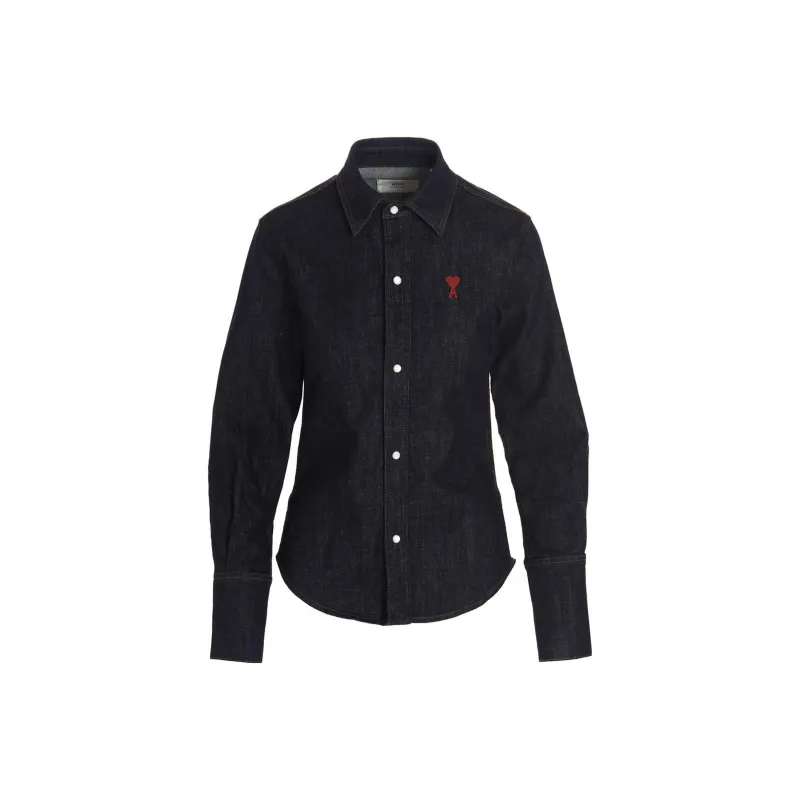 AMIPARIS Denim Jackets Women's Dark Blue-0