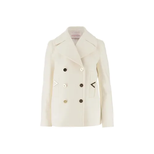 Valentino Coats Women's White